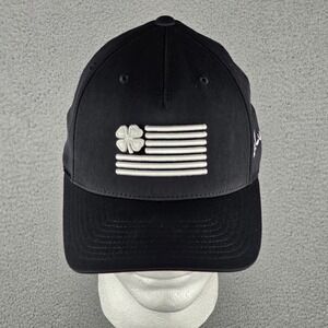 Black Clover‎ Snapback Hat Golf Cap Black USA American Flag 110 Live Lucky